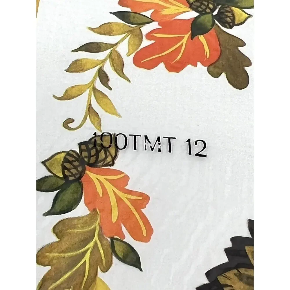 VTG 70s Thanksgiving 8 reusable Placemats Hallmark Plans-a-Party Big Eye Girl